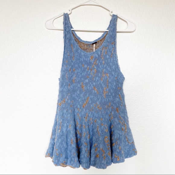 Free People Tops - Free People | Side by Side Sweater Peplum Tank Top